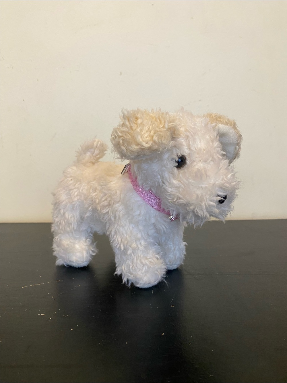 Battat Our Generation Plush Toy Poodle Stuffed Animal White Puppy Dog Collar